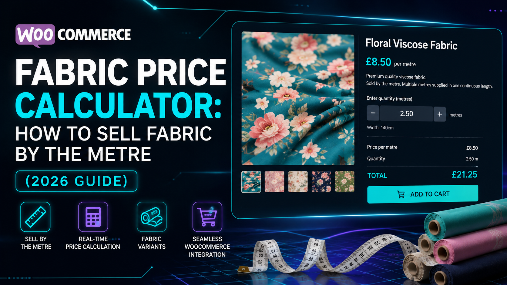 WooCommerce Fabric Price Calculator: How to Sell Fabric by the Metre (2026 Guide)