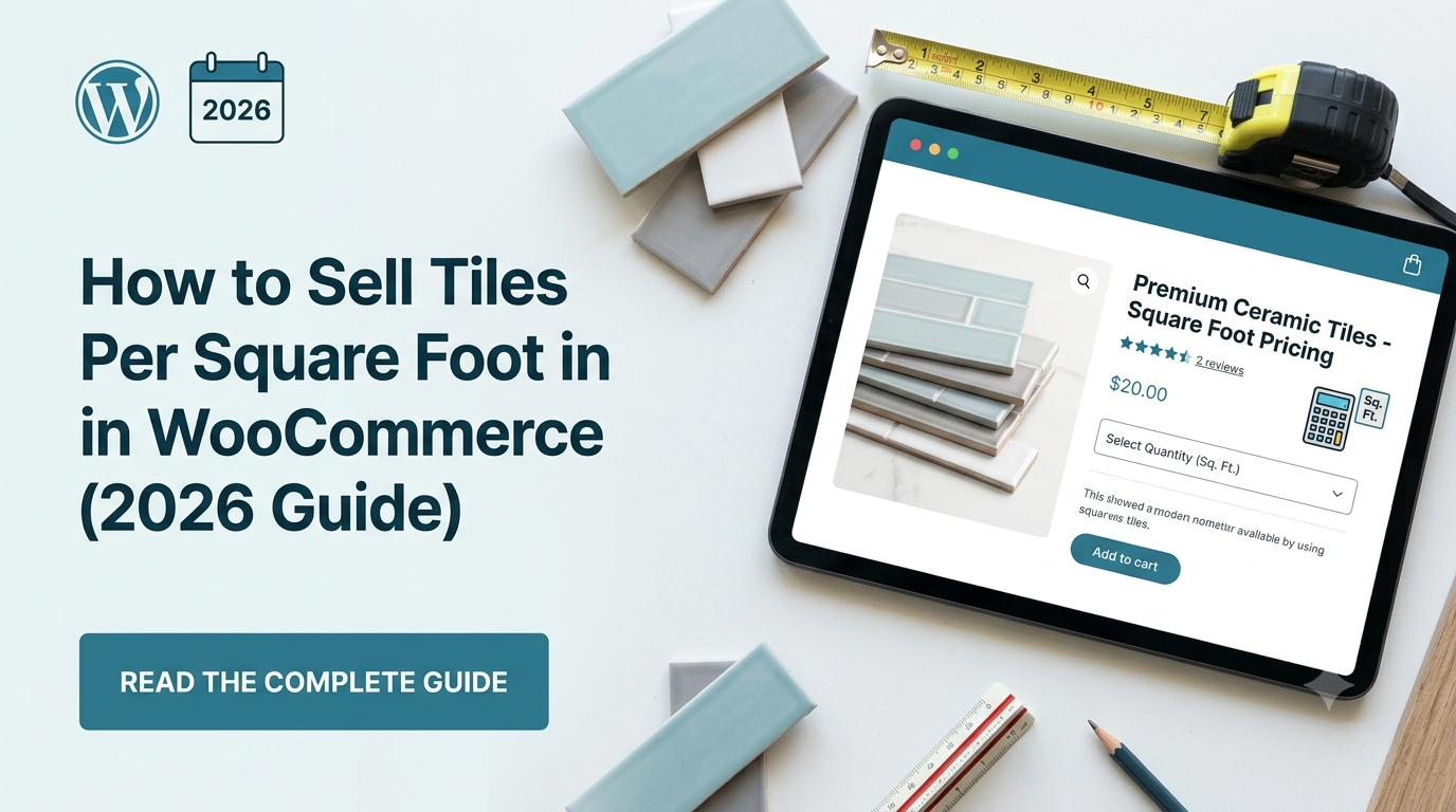 How to Sell Tiles Per Square Foot in WooCommerce (2026 Guide)